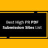 PDF Submission Sites List
