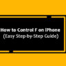 How to Control F on iPhone