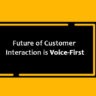 Future of Customer Interaction is Voice First