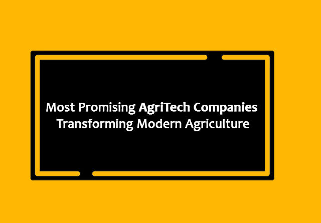 Most Promising AgriTech Companies Transforming Modern Agriculture